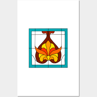 Stained Glass Design Posters and Art